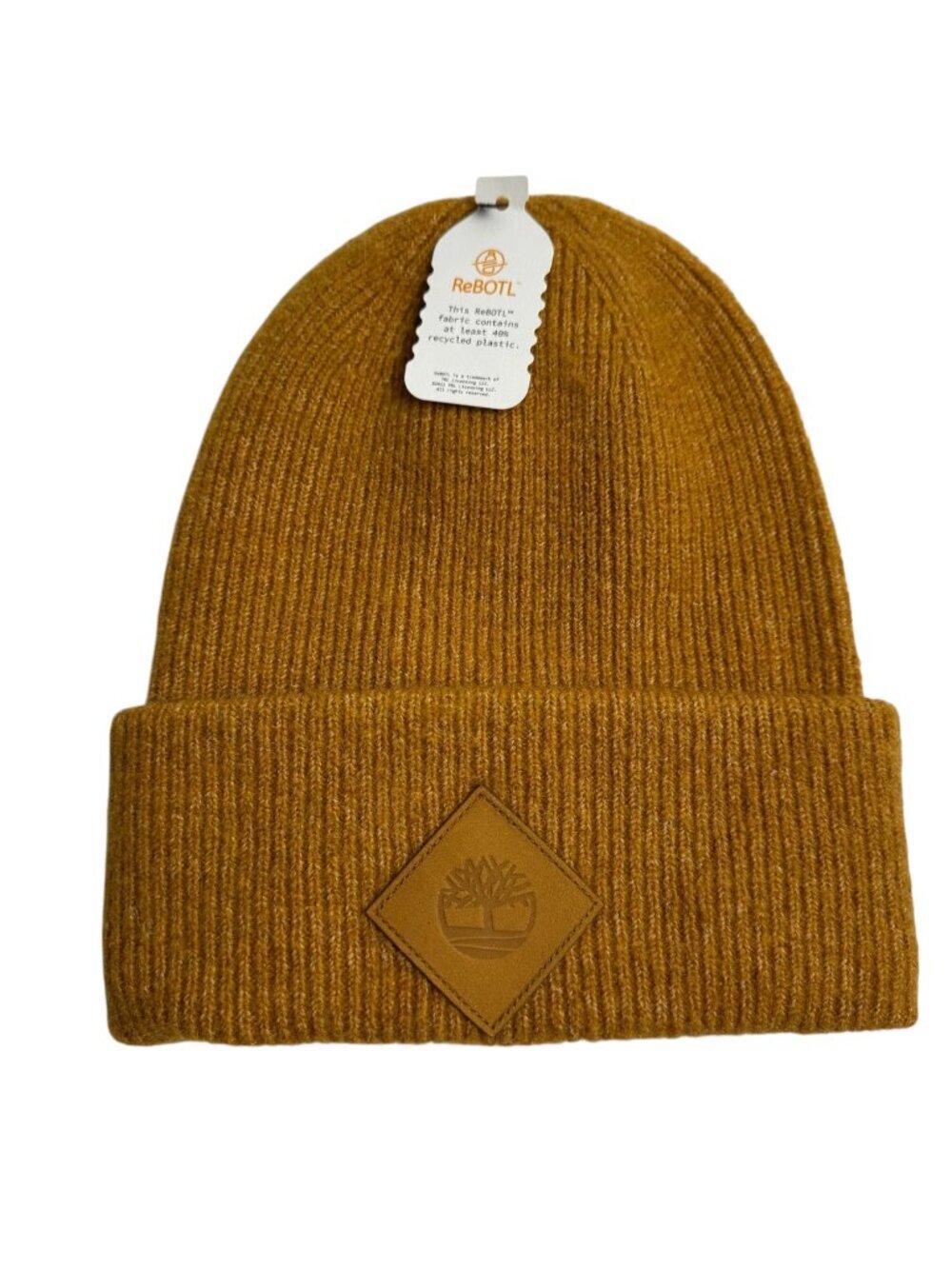 Timberland NEW Mustard Yellow Beanie Cap Hat Alpaca Wool Blend One Size Rebotl